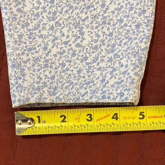 United Colors Of Benetton Blue Floral Jeggings 31 Waist - Picture 10 of 12
